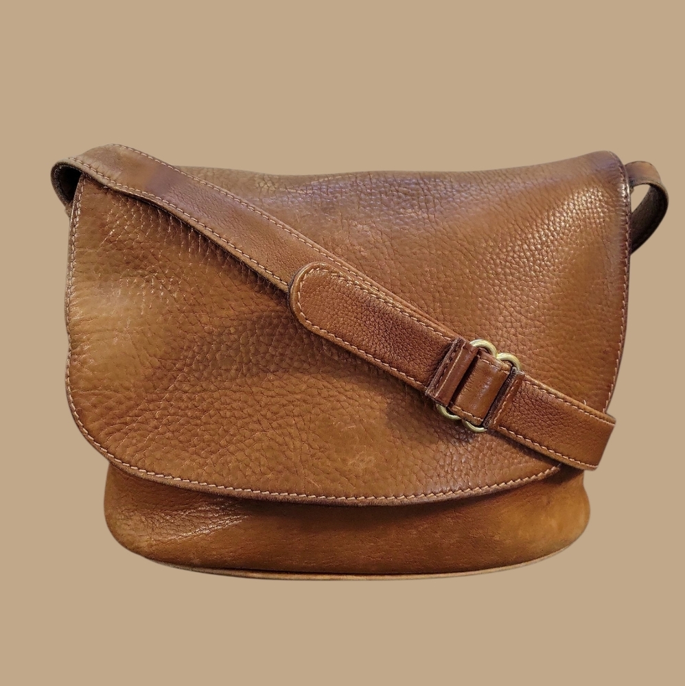 Coach Brown Leather Bag Tag